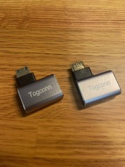 Lot of 2 Mini Micro HDMI Male to HDMI 2.1 Female UHD 8K 90 Degree Angled