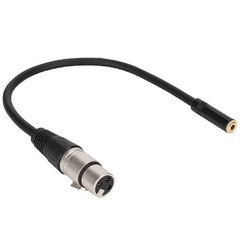 3.5MM Female to XLR Female Zinc Alloy 3.5MM Interface Audio Adapter Cable Patch