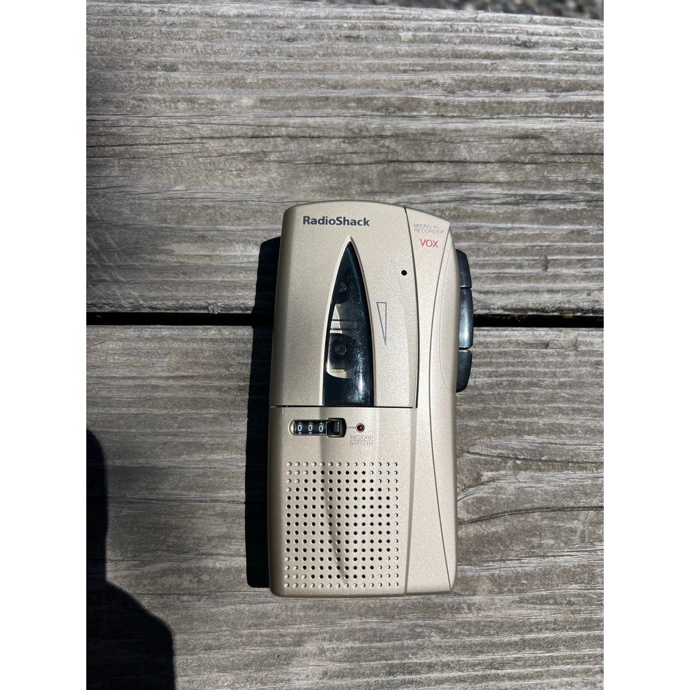 Radio shack micro voice recorder 45 VOX tape vintage handheld mini cassette