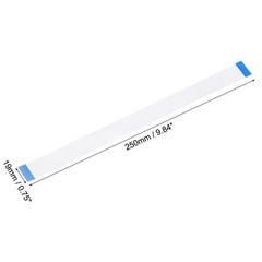 Flexible Flat Cable, 250mm 1mm Pitch 18 Pins FPC FFC Flexible Ribbon Cable 10Pcs