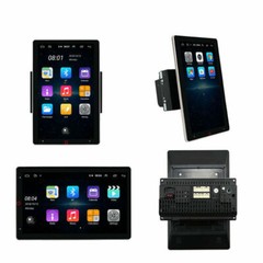 Double 2DIN Rotatable 10.1″ Android 13 Touch Screen Car Stereo Radio GPS WIFI BT