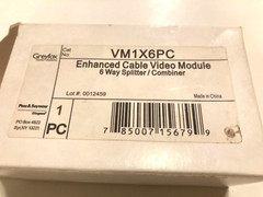 Greyfox Home Systems Enhanced 6 Way Cable Video Module Splitter Combiner VM1X6PC