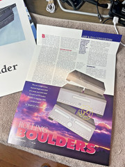 SEVERAL PAGES OF BOULDER COMPONENTS / INFORMATIVE INFORMATION / EXCELLENT COND.