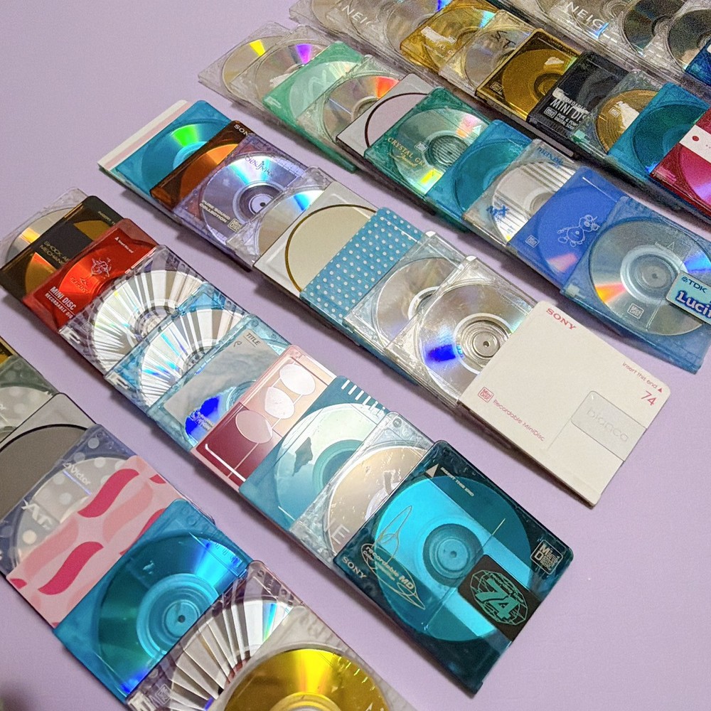 10 Ten disk MD MiniDisc Bulk Lot Set Tested Sony TDK Maxell 60/74/80 Min Used