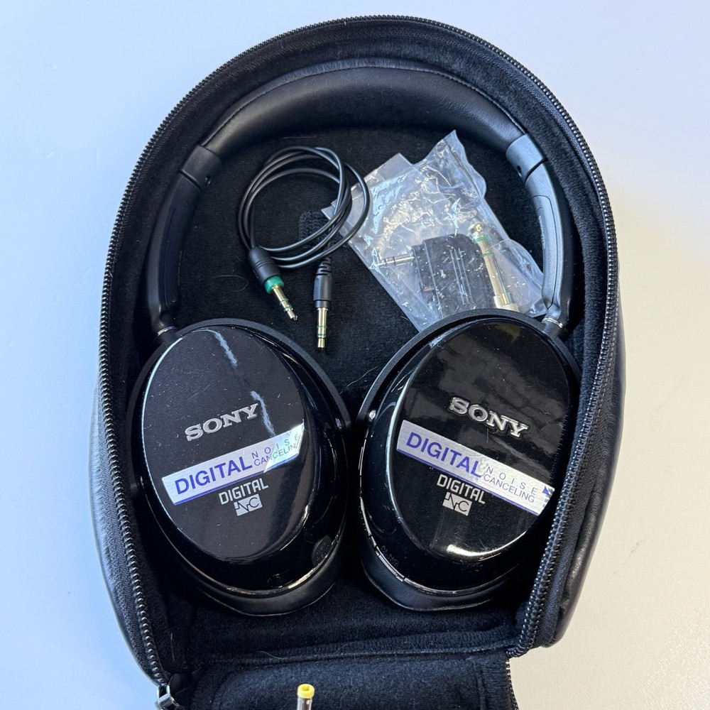 Sony MDR-NC500D Digital Noise Canceling Headphones with AC Adapter and Case