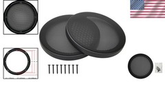 2Pcs 6″ Speaker Grill Covers – Durable ABS & Metal Mesh for Subwoofer Protection