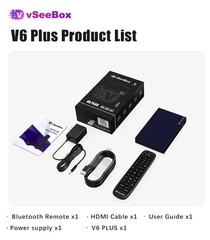 vSeeBox V6 Plus 2026 Android Media Device Super Box Crusher! Same Day Shipping