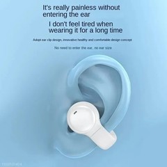 Open Ear Bone Conduction Headphones Bluetooth 5.3 Wireless Clip On Earbuds Adult