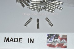 (100) 22-18 NON-INSULATED SEAMLESS BUTT WIRE CONNECTOR UNINSULATED MADE IN USA