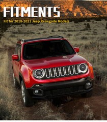 For Jeep Renegade 2015 2016 2017 2018 FULL LED Projector Headlamps DRL LH+RH