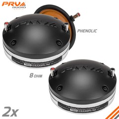 2x PRV Audio 2″ Driver D3220Ph-Nd Midrange 600 Watt Neodymium Phenolic PRO Audio