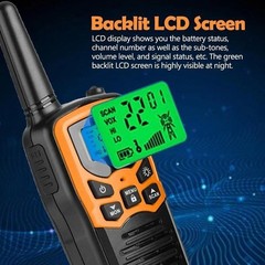 2 PACK Long Range 100 Mile Waterproof Walkie Talkie Two Way Radio Charge Headset