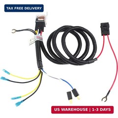 FARBIN 12v Car Horn Relay Wiring Harness Kit and Horn Push Button with 3 Meters