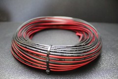 8 10 12 14 16 18 20 22 24 GAUGE RED BLACK SPEAKER ZIP WIRE CABLE POWER LOT
