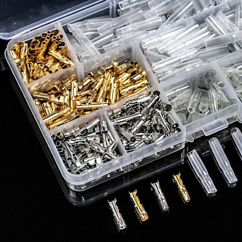 900X Assortment Male Female Spade Terminals Electrical Wire Crimp Connectors Kit