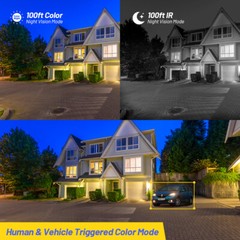 ANNKE 3K 4K 8MP 12MP Audio PoE Security IP Camera Outdoor AI Color Night Vision