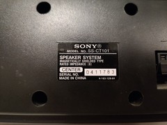 Sony SS-CT101 Center Channel Speaker Magnetically Shielded 3 Ohm Tested Working
