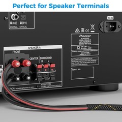 16/2 ofc Speaker Wire 25ft – Durable Nylon Braided Cable for High-Fidelity Audio
