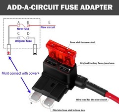 Dash Cam Hardwire Kit Mini USB 12V-24V to 5V Low Voltage Fuse Tap