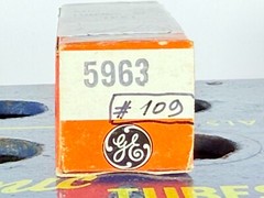 GE 5963 ECC82 12AU7 Five Star NOS NIB Tested Like NOS Balanced Tube