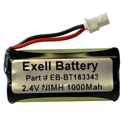 Exell 2.4V 1000mAh Ni-MH Battery Pack for Cordless Phones BT166342/BT266342