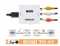 Mini HDMI to AV Adapter Full HD 1080P Video Audio 3 RCA Signal converter HDMI2AV