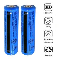 2x 3.7V 3000mAh Multipurpose Li-ion Batteries Rechargeable Battery+Dual Charger