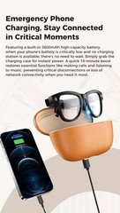 2k Smart AI Glasses for Men, Women, 8 MP Video Camera With Charging Case