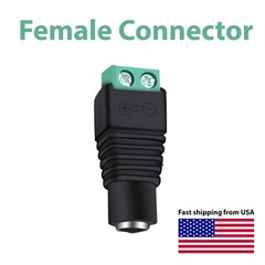 X20 12V DC Male+Female Power Connector 5.5×2.1mm Power Jack Plug Adapter for LOT