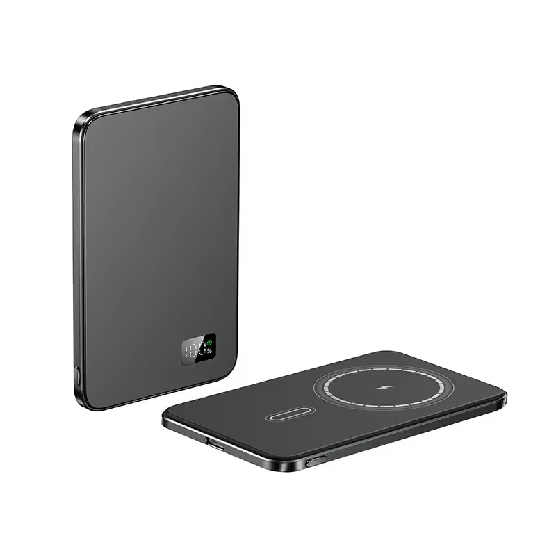 LIEFOX Magnetic Wireless Power Bank Fast Charging Ultra Thin Li-Polymer Battery