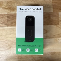 Blink Wireless Video Doorbell 2nd Gen Newest Model Black HD 2 Year battery Life