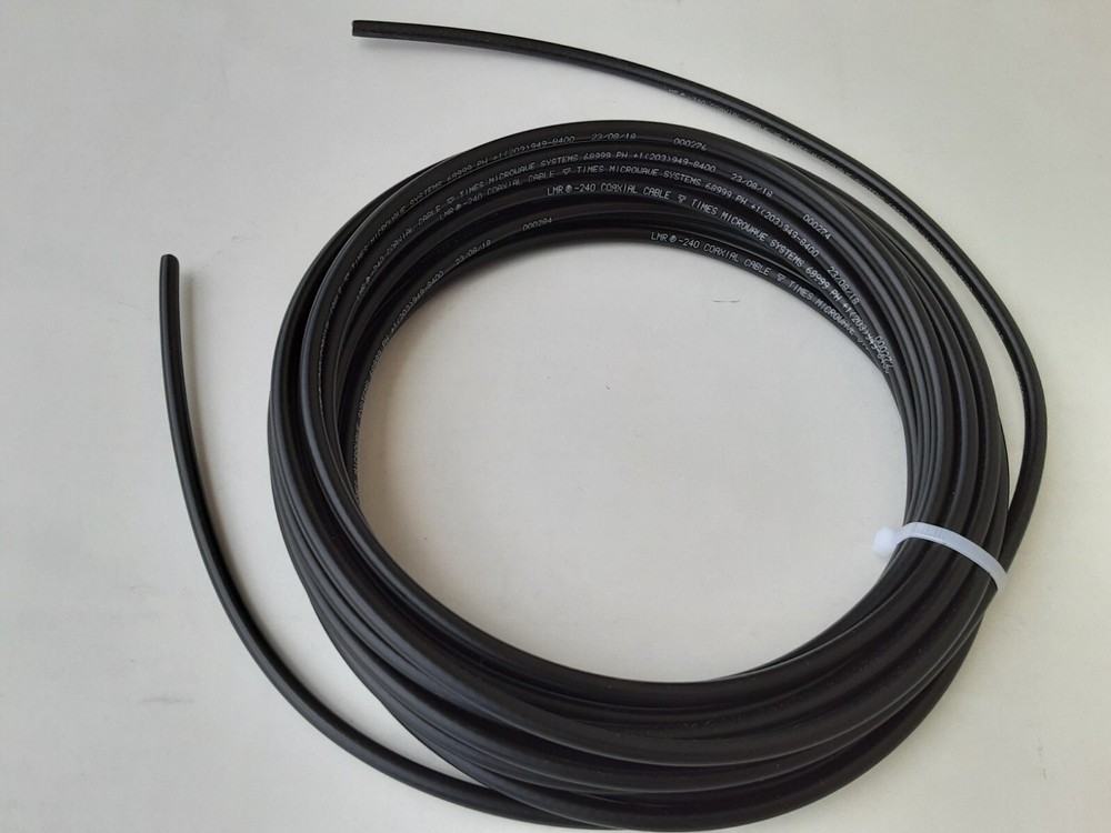 Times Microwave LMR-240 Type NoConnectors 50 Ohm CoaxCable ChooseYour Length lot