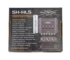 Sky High Car Audio 5 Channel Hi to Low Converter Line Output LOC RCA Adapter