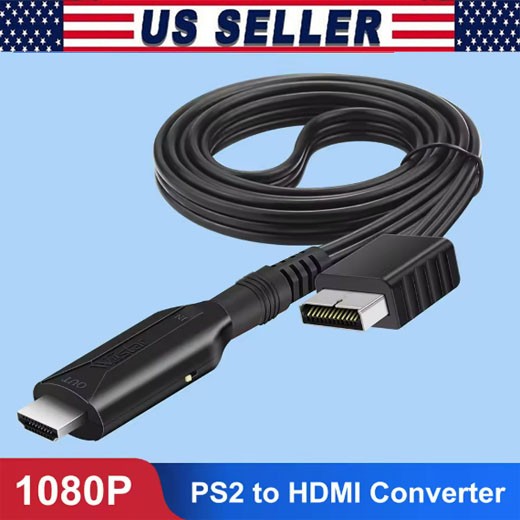 For Sony PS1 PS2 to HDMI Adapter Cable Game Console Audio Video Converter Lot