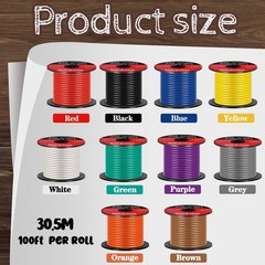 Gisafai red, black, blue, yellow, white, green, purple, gray, orange, brown