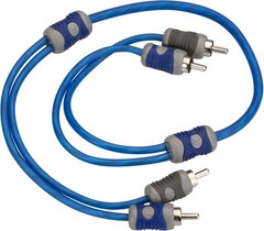 KICKER KI205 2-CHANNEL K-SERIES INTERCONNECT RCA SIGNAL AMPLIFIER CABLE 1.64FT