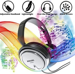 PHILIPS Over Ear Wired Stereo Headphones Studio Monitoring and Recording Headset
