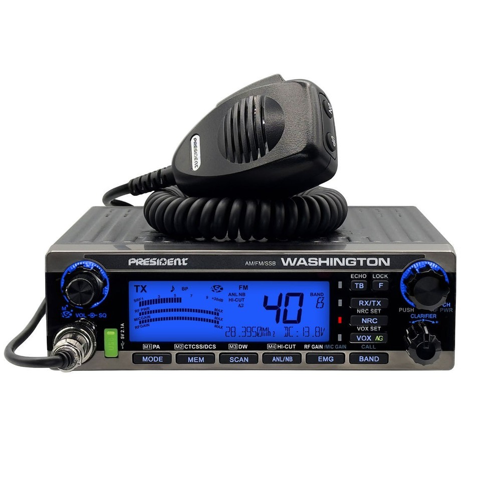 President – Washington 80+ Watt PEP 10 Meter Radio