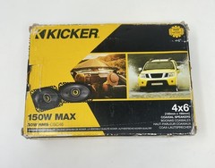 Kicker CSC46 4×6” CS Series 2 Way Coaxial 4-ohm Speakers Open Box, Great