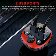 Bluetooth Car FM Transmitter MP3 Player Adapter Kit USB Charger Wireless
