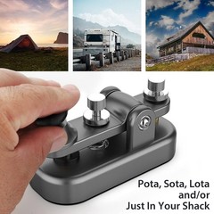 Morse Code Key with Corrosion-Resistant Aluminum Body