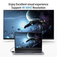 Ultra-Thin Short 90 Degree HDMI to Mini HDMI Cable 6inch/15cm, Left Angled Mi…