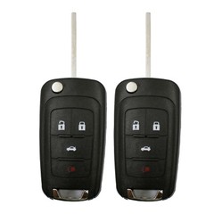 2X Remote Key Fob Shell Case for Chevrolet Cruze 2011 2012 2013 2014 2015 2016