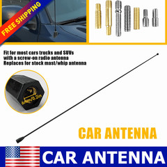 Car Antenna aerial Carbon Fiber Radio FM Antena Black 1.4″/3″/4″/4.7″/7″/9″/16″