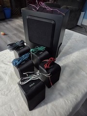 RCA RS2030B 5.1 home theater speaker system 100W wired Dolby TESTED Operational