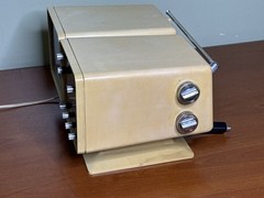 1970s RCA AT059Y Lunar 1 B&W TV AM/FM Flip Clock Radio – No TV Sound