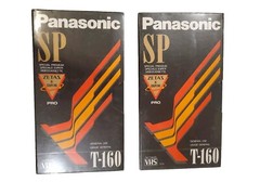 Panasonic NV-T160ZS Special Premium VHS Tape. Up To 8 Hours. Lot Of 2. Japan