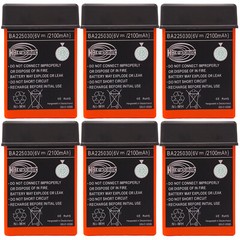 6 x 2100mAh BA225030 6V Ni-Mh Battery For HBC Pump Truck Remote Control Battery