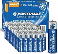 60 Count AAA Batteries – Ultra Long Lasting Alkaline Power, 10- Shelf Life