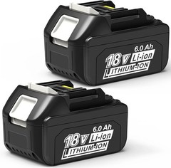 2 Pack 6.0Ah 18V For Makita LXT Lithium-Ion BL1840 BL1850 BL1860B Tool Battery
